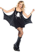 Black Jersey Dress Spiderweb Cosplay Costume